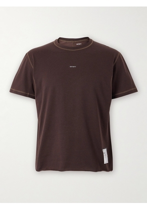 Satisfy - Logo-Print Softcell™ Cordura® Jersey T-Shirt - Men - Brown - 1