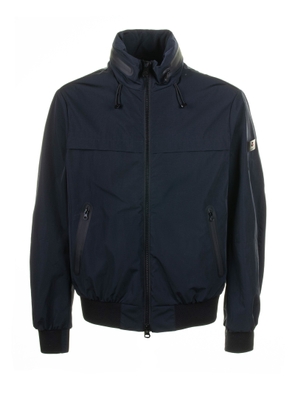 Peuterey Navy Blue Jacket With Zip And Collar