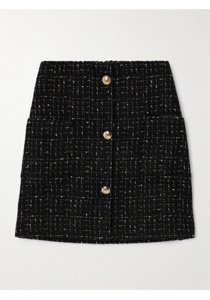 Anine Bing - Mateo Embellished Metallic Tweed Mini Skirt - Black - DK30,DK32,DK34,DK36,DK38,DK40