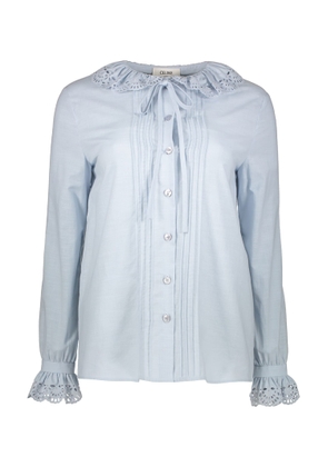 Celine Embroidered Cotton Blouse