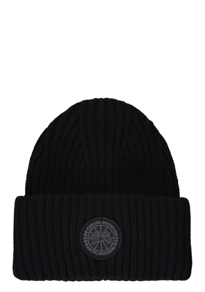 Canada Goose Ribbed Knit Beanie