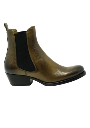 Sartore Sr421001 Toscano Green Olive Leather Ankle Boots