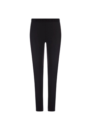 Black Jersey Leggings With Givenchy Belt