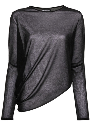 Emporio Armani Long Sleeves Asymmetric Sweater