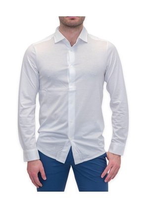Emporio Armani Curved Hem Buttoned Shirt