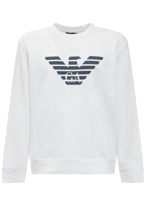 Emporio Armani Logo Print Long-Sleeved Sweatshirt