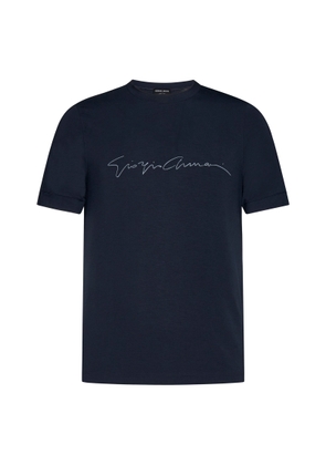 Giorgio Armani Logo Print Crewneck T-Shirt