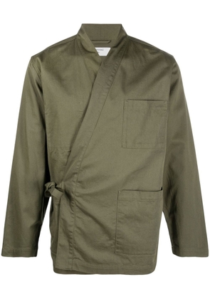 Universal Works side-tie fastening jacket - Green