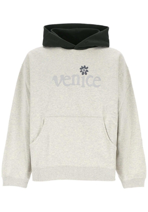 Erl Venice Logo Ribbed Hoodie