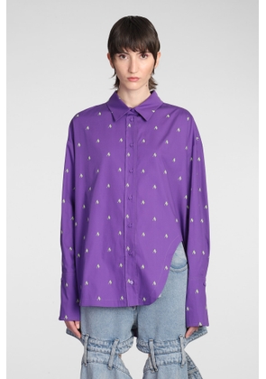 The Attico All-Over Patterned Button-Up Shirt