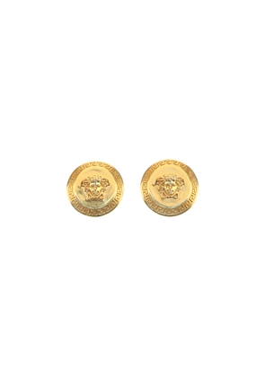 Versace Gold Brass Tribute Medusa Earrings