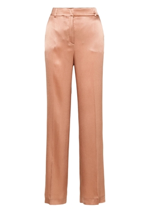 Alberta Ferretti Pink Satin Weave Trousers