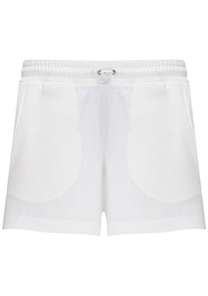 Moncler Logo Patch Drawstring Jersey Shorts