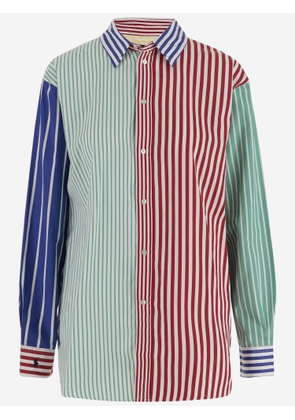 Ralph Lauren Color-Block Cotton Striped Shirt