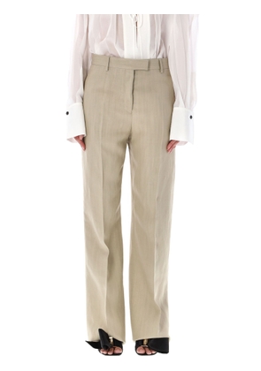 Ferragamo Linen Blend Tailored Trousers