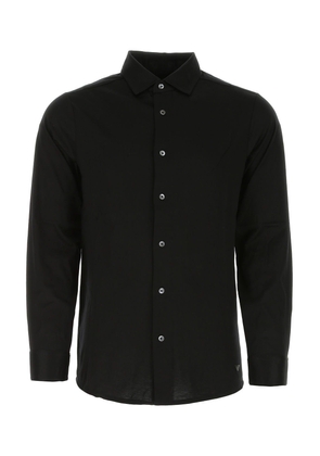Emporio Armani Black Lyocell Blend Shirt