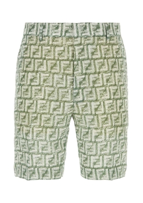 Fendi Ff Printed Bermuda Shorts