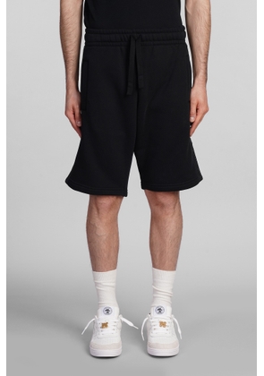 Palm Angels Shorts In Black Cotton
