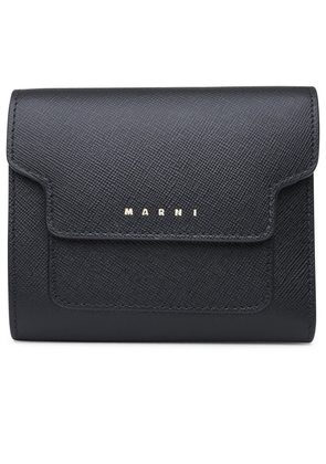 Marni Black Leather Wallet
