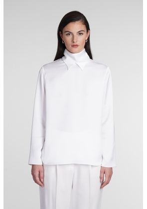 Emporio Armani Blouse In White Polyester Giorgio Armani