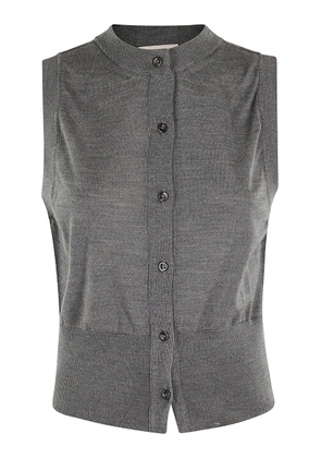 Semicouture Grey Wool Vest