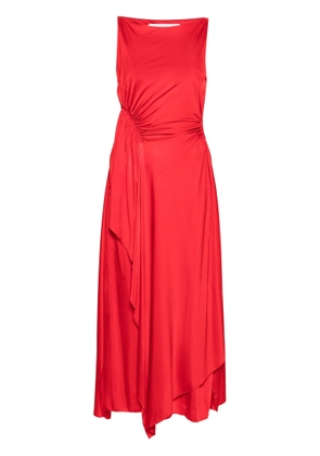 Lanvin Red Stretch-Design Dress