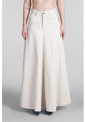 Haikure Serenity Skirt In Beige Cotton