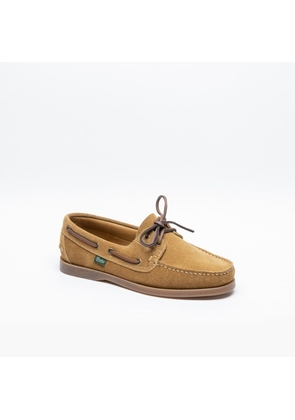 Paraboot Barth Tobacco Suede Boat Loafer