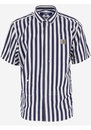 Junya Watanabe X Carhartt Striped Pattern Cotton Shirt