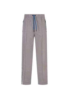 Moncler Grenoble Grey Track Pants With Logo