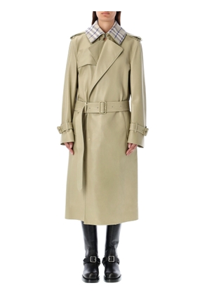 Burberry London Long Leather Trench Coat
