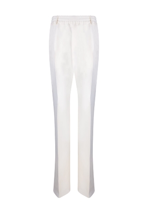 Burberry White Casual Trousers