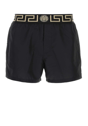 Versace Black Polyester Swimming Shorts