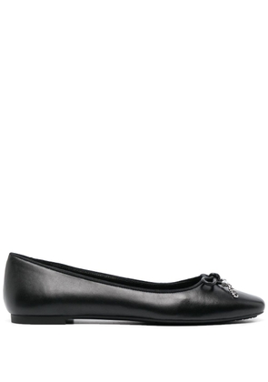 Michael Michael Kors Nori leather ballerina shoes - Black