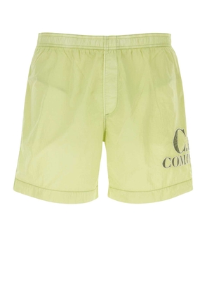 C.p. Company Lime Green Nylon Swimming Shorts