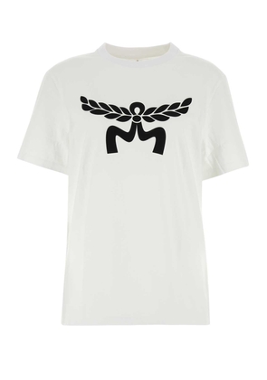 Mcm White Cotton T-Shirt