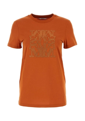 Max Mara Dark Orange Cotton Taverna T-Shirt