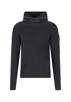 C.p. Company Black Virgin Wool Blend Sweatshirt