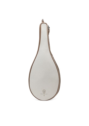 Brunello Cucinelli Canvas-Leather Tennis Racket Cover