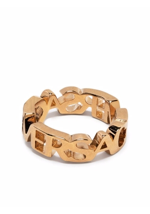 Versace logo letter ring - Gold