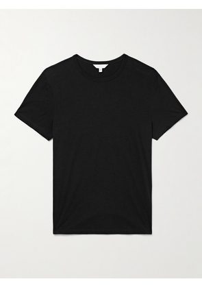 Club Monaco - Luxe Featherweight Cotton-Jersey T-Shirt - Men - Black - XS
