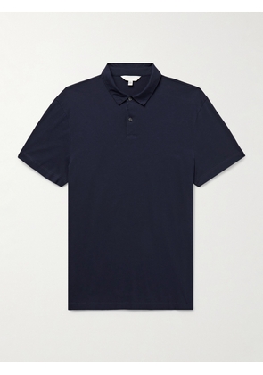 Club Monaco - Sea Island Cotton-Jersey Polo Shirt - Men - Blue - XS