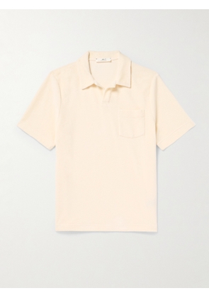 Mr P. - Organic Cotton-Terry Polo Shirt - Men - Neutrals - XS
