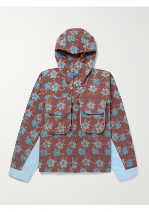 Story Mfg. - Forager Floral-Print Organic Cotton-Twill Hooded Jacket - Men - Brown - S