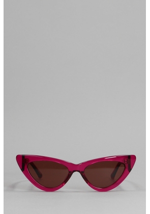 The Attico Sunglasses In Red Acetate