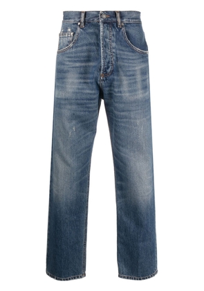 Lardini distressed straigh-leg jeans - Blue