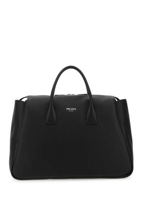 Prada Black Leather Travel Bag