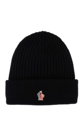Moncler Grenoble Black Wool Beanie Hat