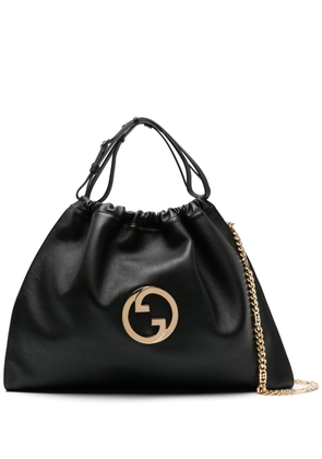 Gucci large Blondie leather tote bag - Black