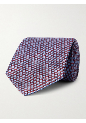 Charvet - 8.5cm Silk-Jacquard Tie - Men - Burgundy